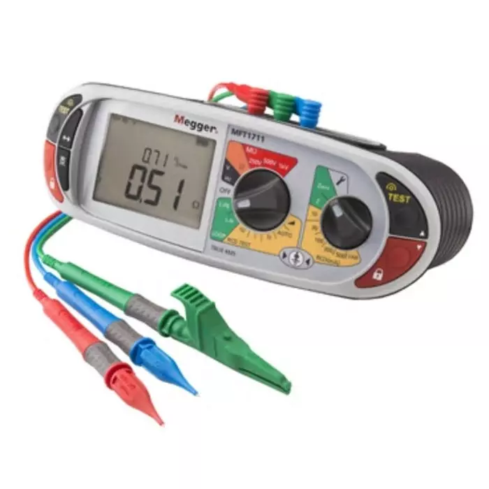 Megger MFT1721 Multifunction Tester, 100V, Earth Resistance Measurement With Wireless RS Calibration, 1008-123