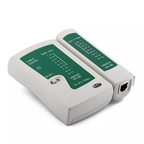 LOTA RJ45+RJ11 Network Cable Tester for Testing of Cat5, Cat5E, Cat6 Ethernet Cables as Well as Telephone Lines, MST-923-LT