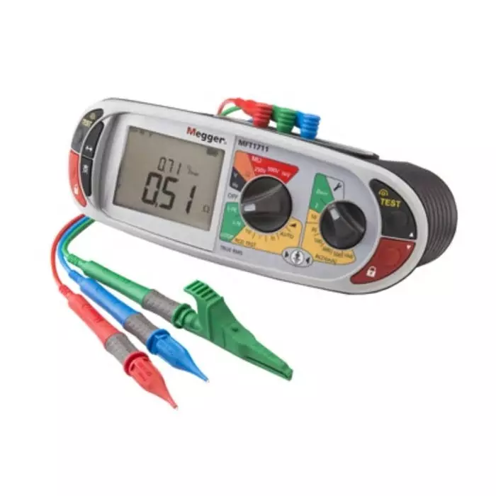 Megger MFT1711 Multifunction Tester, 250 V, 500 V, 1000 V , Earth Resistance Measurement With Wireless, 1008-121