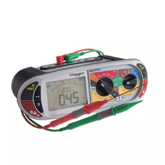Megger MFT1711 Multifunction Tester, 250 V, 500 V, 1000 V , Earth Resistance Measurement With Wireless, 1008-121
