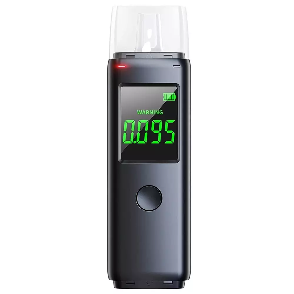 Kerro Alcohol Tester with Mouthpiece Kit Plastic 200 mAh 3.7 V Lithium Battery, Mr black 5