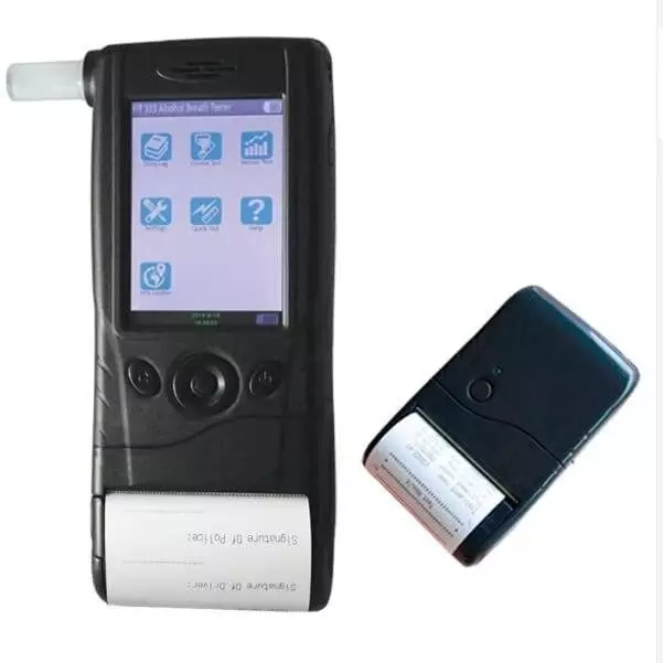 MxRady Alcohol Breath Analyser 3.5 inch IPS TFT LCD Display 0.05 BAC Max. Capacity With Printer, FIT-333T