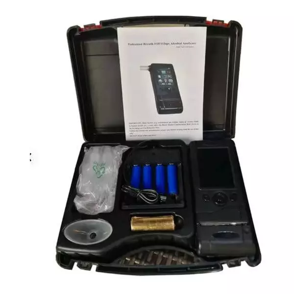 MxRady Alcohol Breath Analyser 3.5 inch IPS TFT LCD Display 0.05 BAC Max. Capacity With Printer, FIT-333T