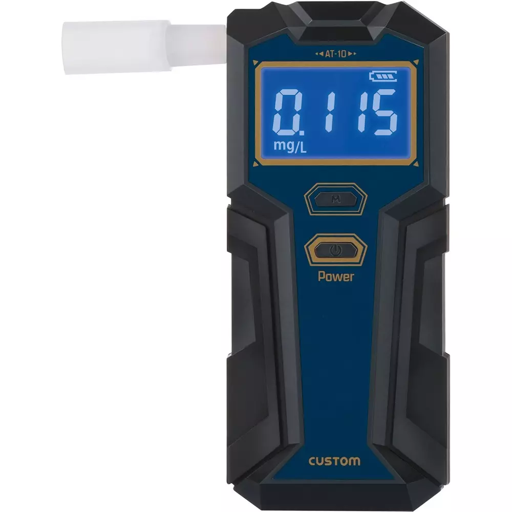 CUSTOM Alcohol Checker Auto power off AAA alkaline batteriesx2 Power Supply Mouthpiece: AT-10 MP options, AT-10