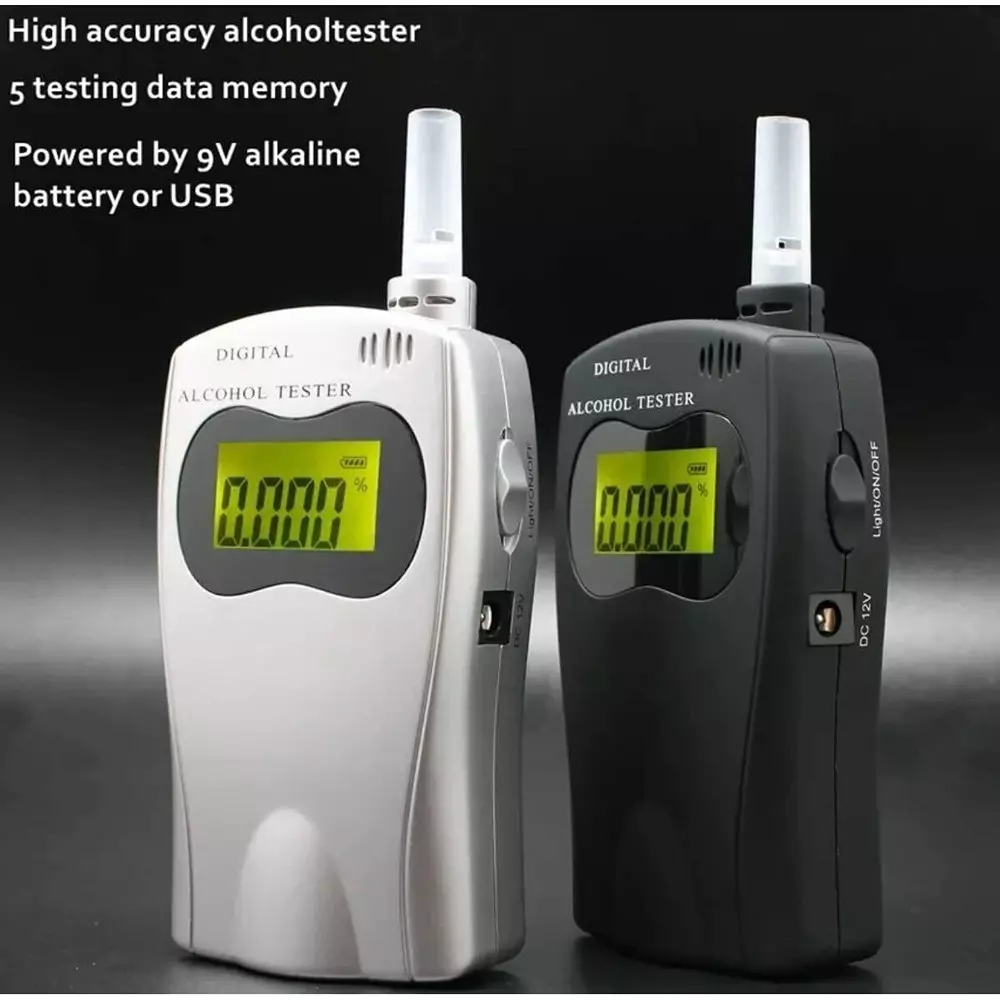 KERRO Alcohol Breath Analyser Tester with 5 Point Memory Function, 0.05 BAC Maximum Capacity and 0.5 Readability, AT-570
