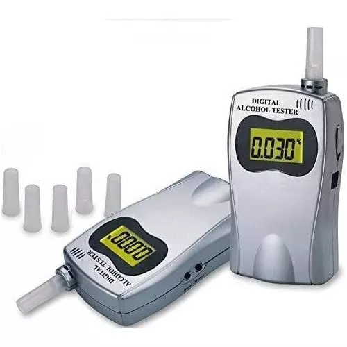 KERRO Alcohol Breath Analyser Tester with 5 Point Memory Function, 0.05 BAC Maximum Capacity and 0.5 Readability, AT-570