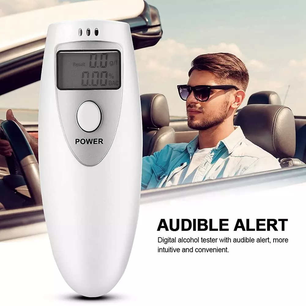 KERRO Alcohol Breath Analyser with 0.05 BAC Maximum Capacity and 0.5 Readability, AT-6387