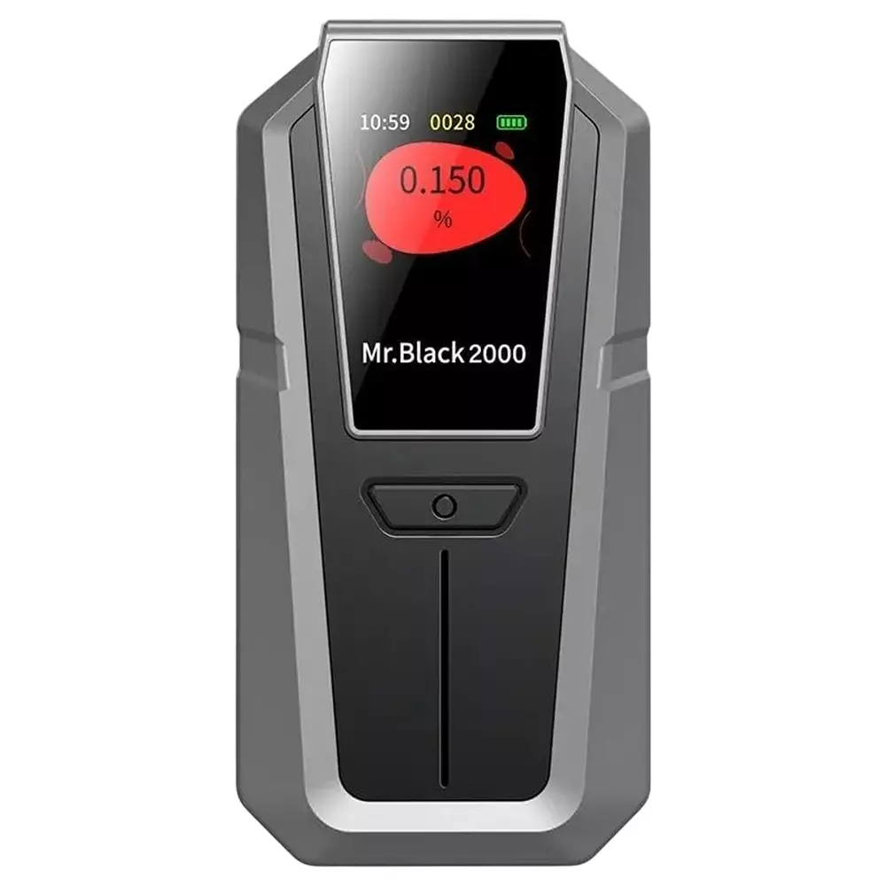 Kerro Alcohol Tester with Mouthpiece Kit Plastic 800 mAh Capacity 3.7 V Lithium Battery, Mr black 2000