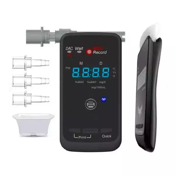 KERRO Alcohol Tester Breath Analyser with 0.05 BAC Maximum Capacity and Printer, AA2010P