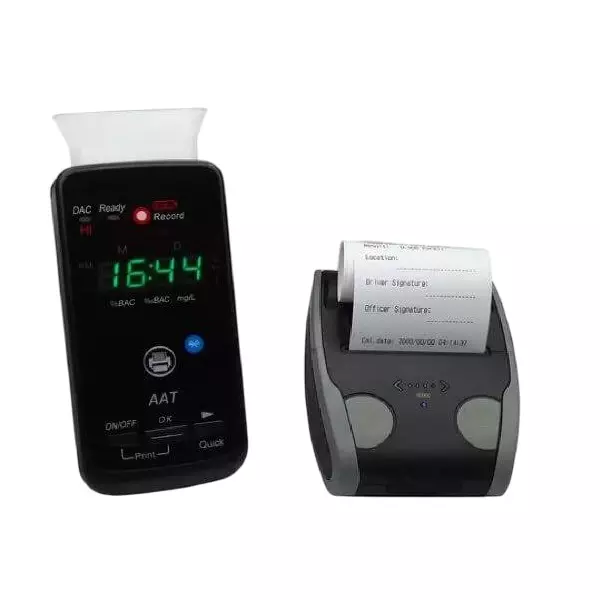 KERRO Alcohol Tester Breath Analyser with 0.05 BAC Maximum Capacity and Printer, AA2010P
