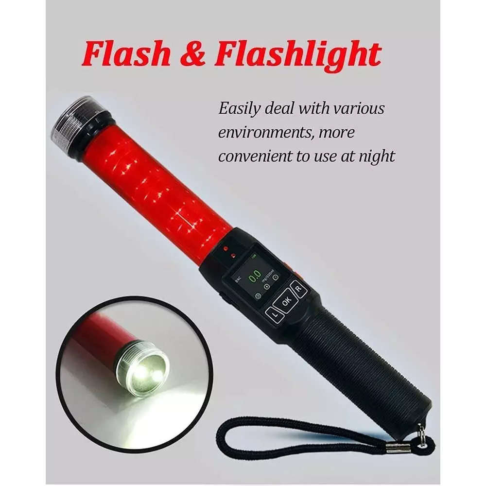 MxRady Alcohol Tester Non-Contact Baton Type with LED Display and 0.05 BAC Max. Capacity, KA-19710