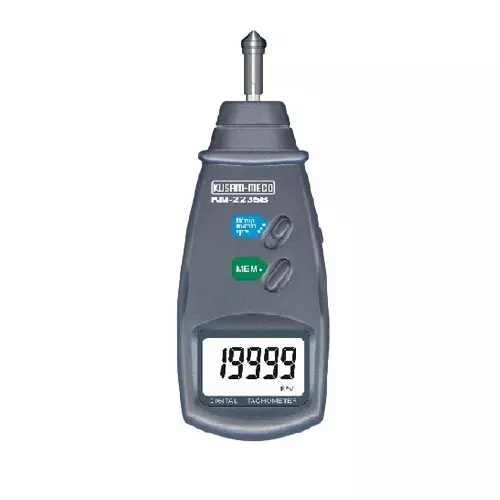 KUSAM-MECO Digital Tachometer 5 Digit White Backlight LCD Display