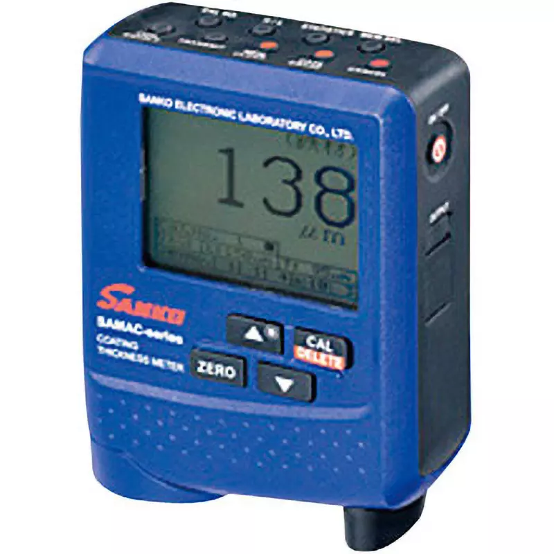 Sanko Film Thickness Meter Standard thick plate, zero plate for testing (for iron and non-ferrous), dry cell,, SAMAC-PRO