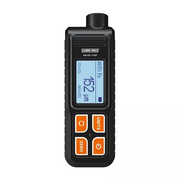 KUSAM-MECO Coating Thickness Guage Zero Calibration AAA 1.5 V Alkaline Batteries /1.2 V Rechargeable Batteries Backlight Display, KM-EC-370P