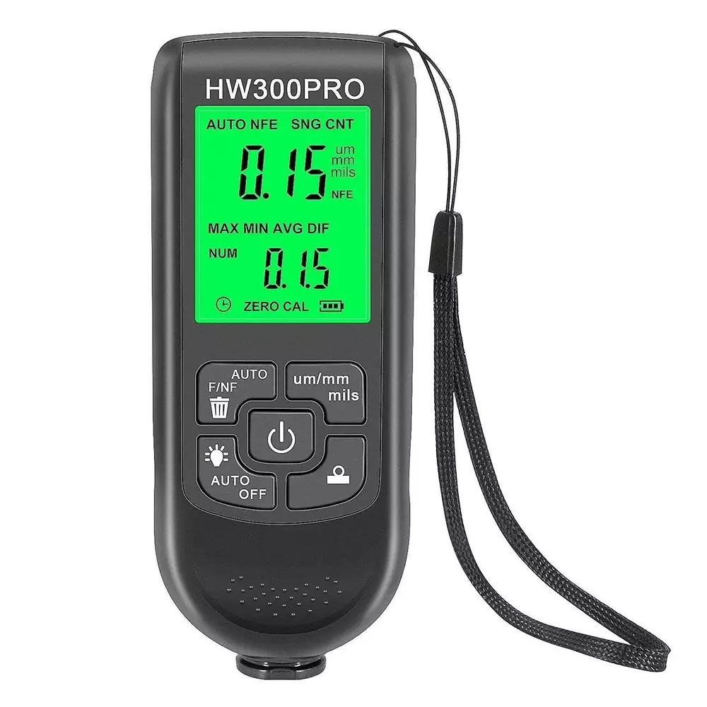 GENERIC Coating Thickness Gauge 0-2000 µm Range 50.8 mm Colour Screen, HW300PRO