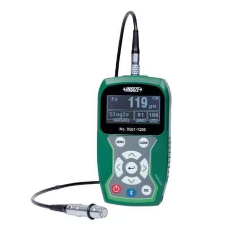 Insize Coating Thickness Gauge Standard Type, 600 Data Memory and 0-1250 µm Measuring Range, 9501-1200N