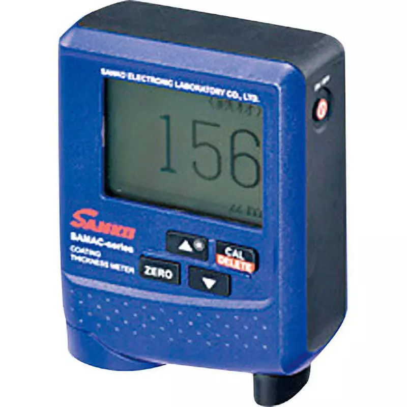 Sanko Film Thickness Meter Standard plate, test zero plate (for iron and non-ferrous), dry cell, storage case, SAMAC-FN