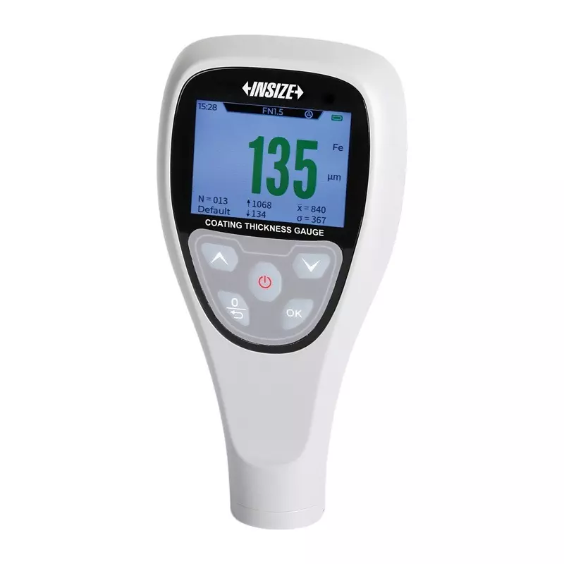 INSIZE Coating Thickness Gauge Advanced Type FE/NFE 0-1500 µm Range and 0.3 mm Minimum Substrate, 5411-TC15