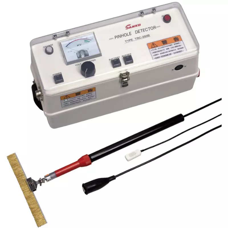 Sanko Pinhole Detector Built-in battery (with battery check function) Power Supply Low frequency high voltage pulse, TRC250B