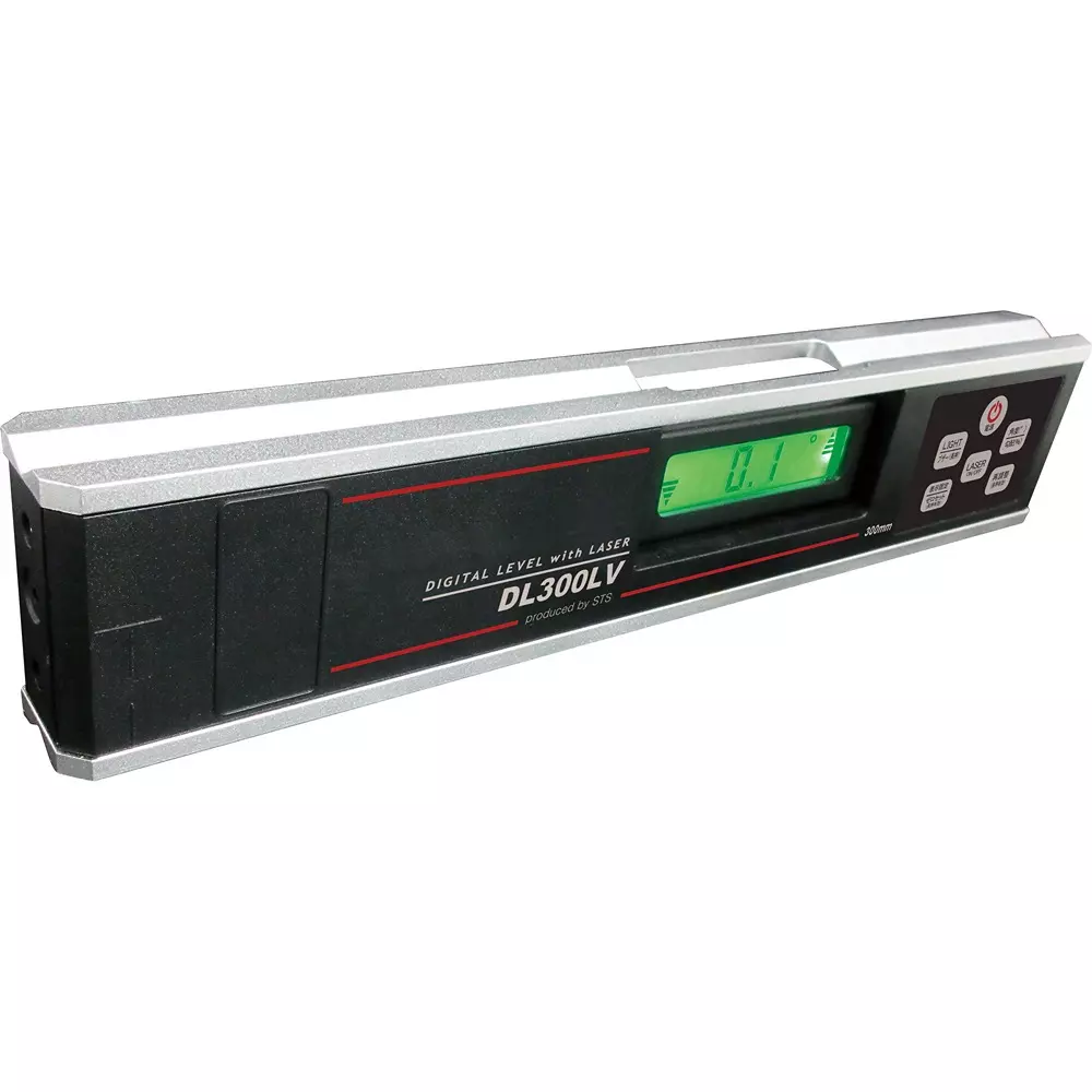 STS Digital Inclinometer 0 °, 90 °, 180 °, 270°Position ± 0.1°Others ± 0.2 ° Accuracy 3 x AAA batteries (included), DL300LV