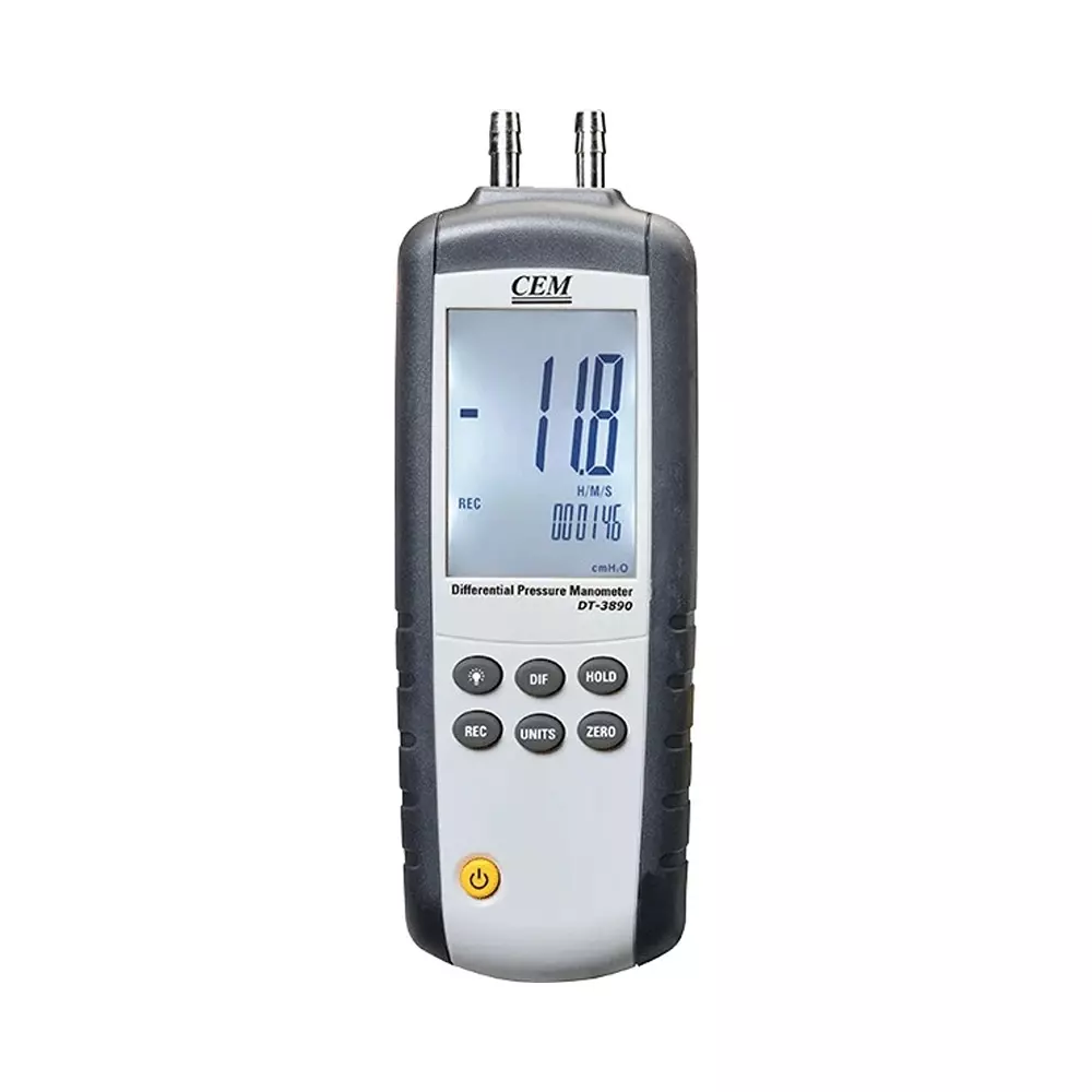 Mextech Manometer USB Interface ±5PSI (±138.3inH2O) Pressure Range for Industrial Use, CEM&nbsp;DT3890
