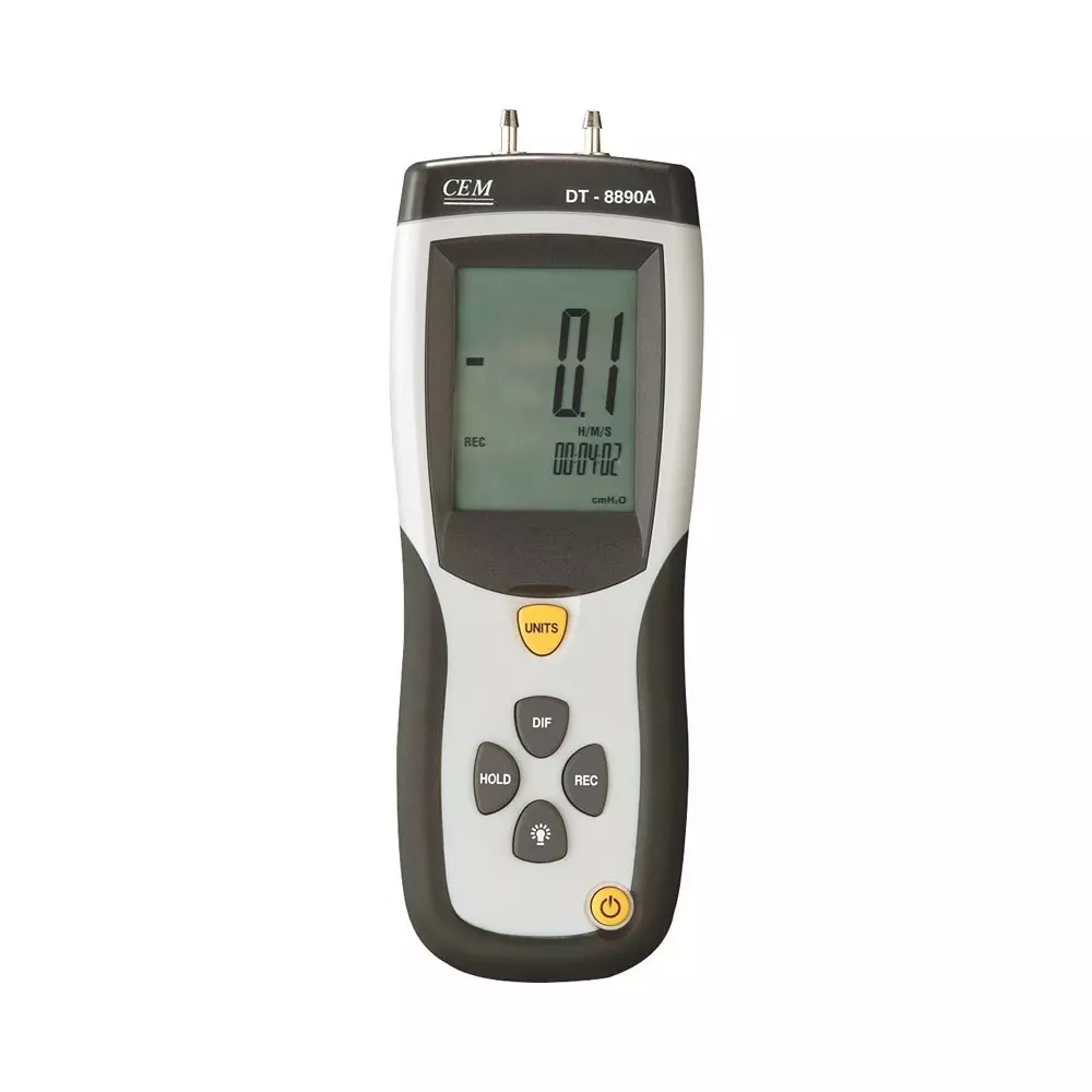 Mextech Manometer USB Interface ±5PSI (±138.3inH2O) Pressure Range for Industrial Use, CEM&nbsp;DT8890