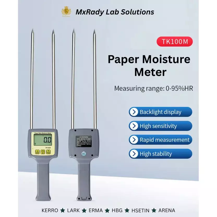 KERRO Paper Moisture Meter 300 mm for Paper Parcel, Paper Bale, Paper (300 mm), TK-100M