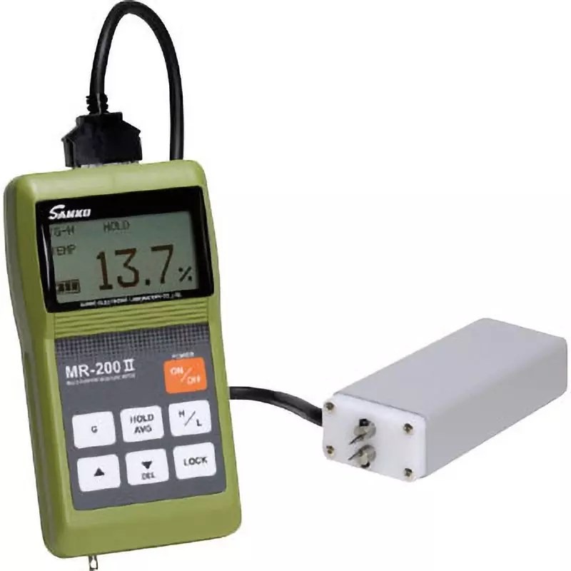 Sanko Moisture Meter, Average value display: Average value of up to 20 data points (cleared when power is turned, MR-200Ⅱ