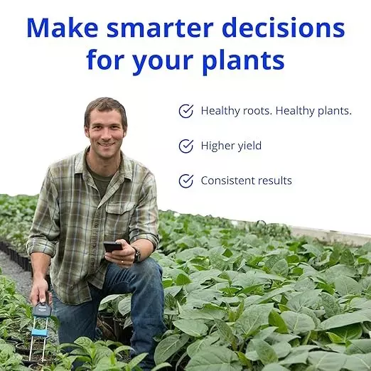 Bysafe Digital Soil Moisture Meter With 0.5°C Temperature Accuracy and 1.5 V AA Battery, 5N-6OCK-NRY6