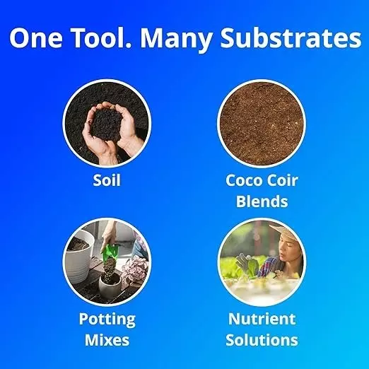 Bysafe Digital Soil Moisture Meter With 0.5°C Temperature Accuracy and 1.5 V AA Battery, 5N-6OCK-NRY6