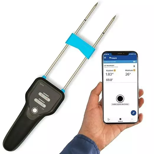 Bysafe Digital Soil Moisture Meter With 0.5°C Temperature Accuracy and 1.5 V AA Battery, 5N-6OCK-NRY6