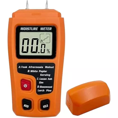 KERRO Wood Moisture Meter with 0-99% Measurement Range and 0.1% Resolution, KT-10
