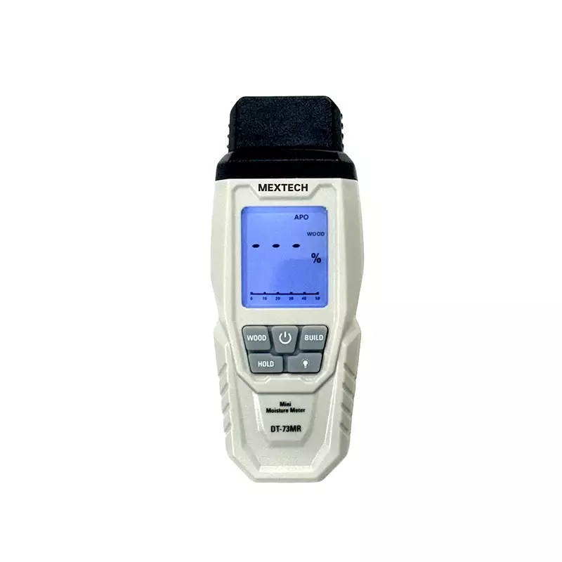 Mextech Moisture Meter 8 mm Electrode Length 0-60°C Temperature Range for Industrial Use, DT73MR