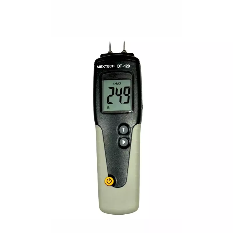 Mextech Moisture Meter with 1% Accuracy 8 mm Electrode Length 0-60°C Temperature Range for Industrial Use, CEM&nbsp;DT129