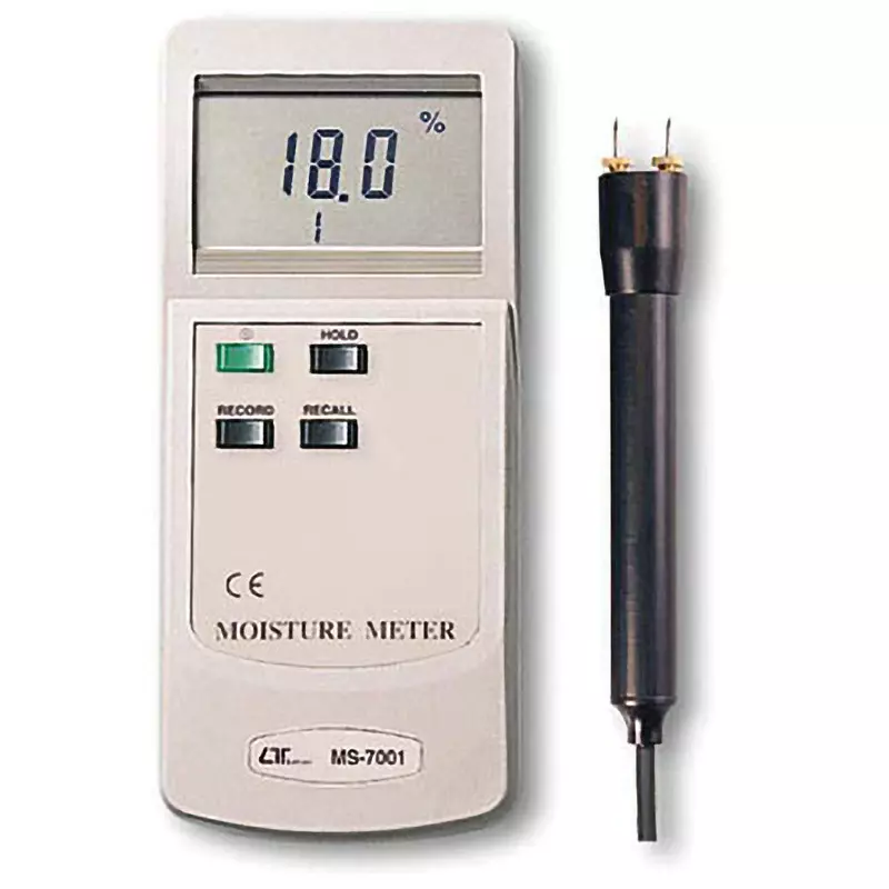Mother Tool Digital Moisture Meter 006 P stacked batteryx1 Power Supply - Accuracy - Resolution, MS-7001