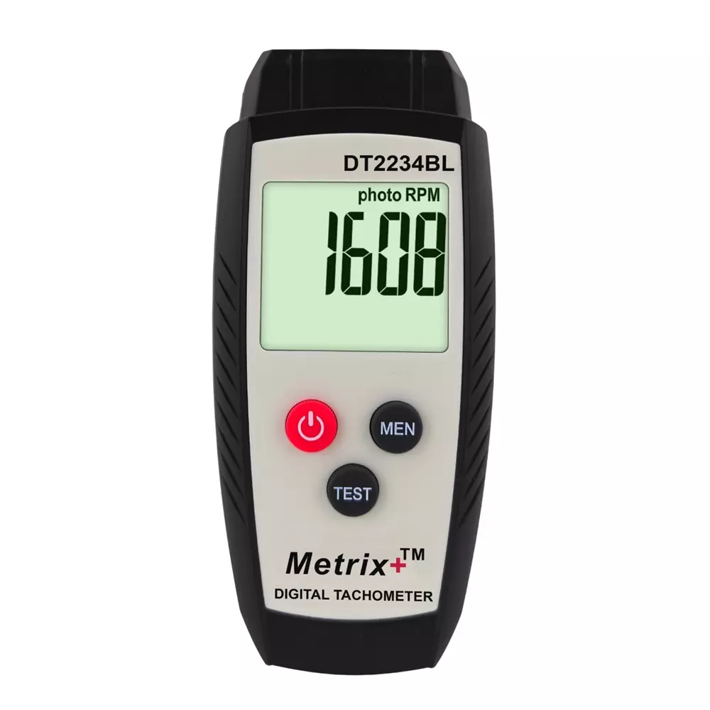 Metrix+ Non-Contact Photo Tachometer with Measuring Range 99999RPM DT-2234BL