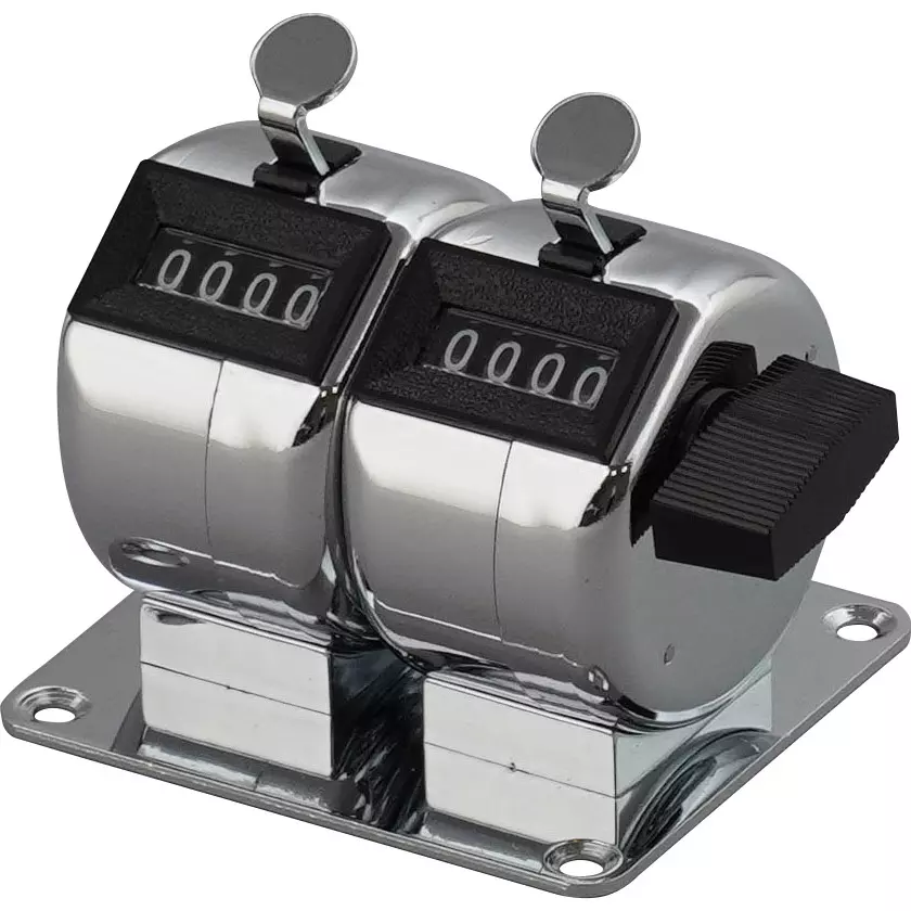 MonotaRO Series Counter All-Reset Batch Reset With One Rotation Of The Right Reset Knob 2 Port 60x68x64 mm, 41566729