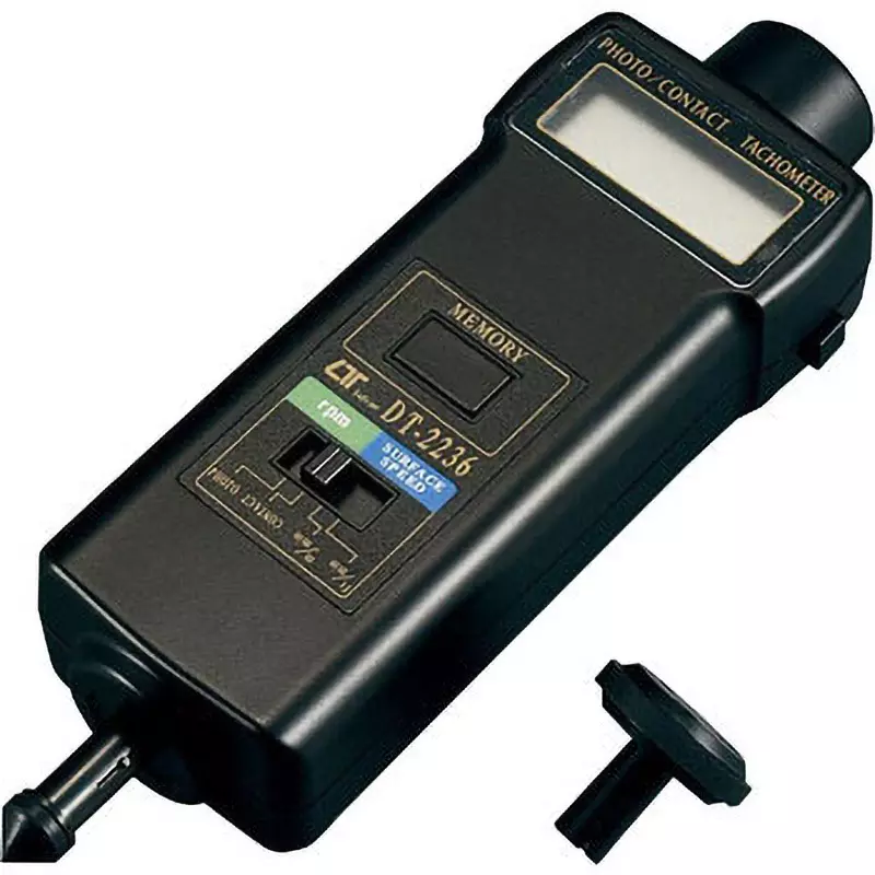 KENIS Digital Tachometer Reflective tape, carrying case, contactor, peripheral speed ring Included Components, DT-2236