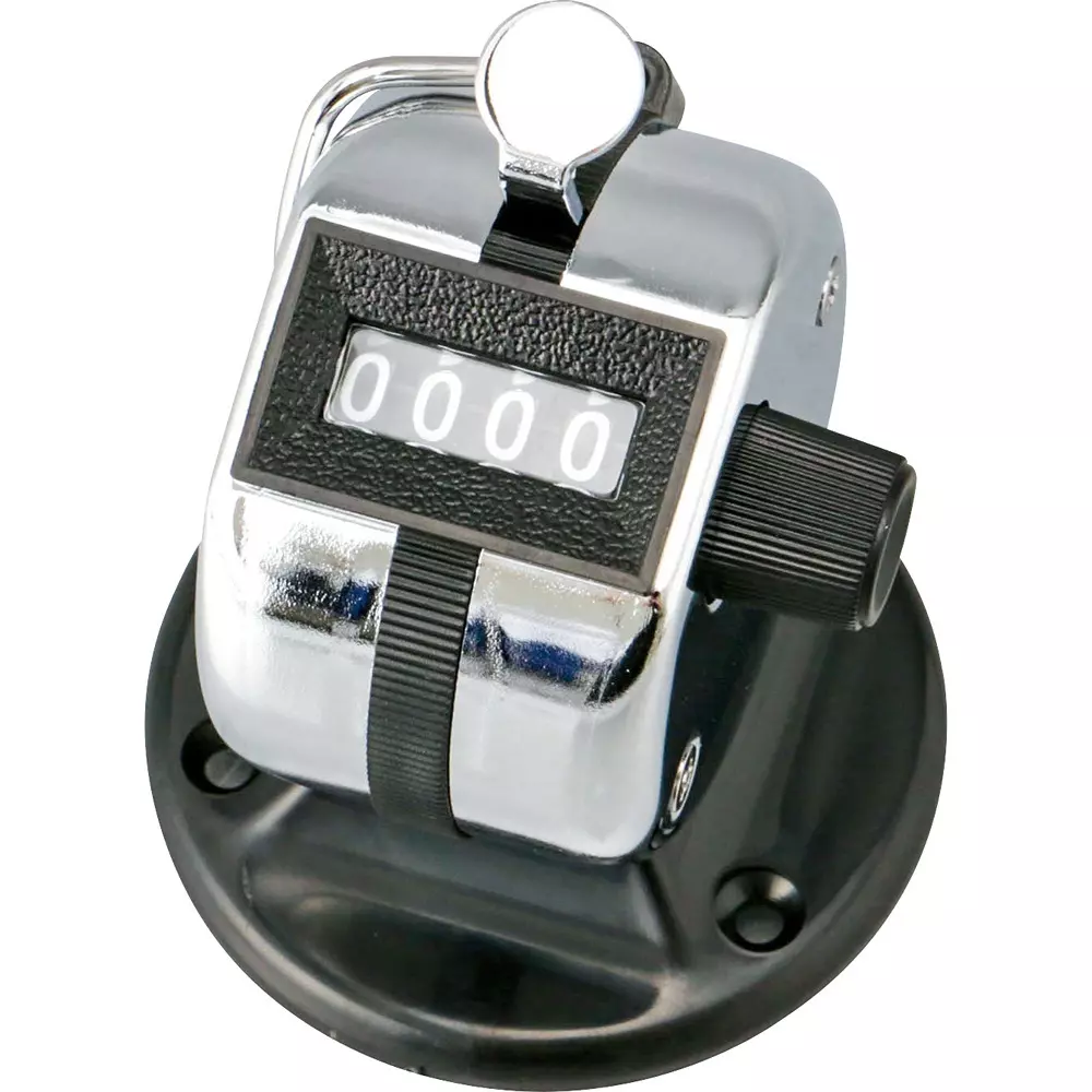 MonotaRO With Hand Counter Steel Mount Type 4 Digit 9999 Maximum Display, 73661516