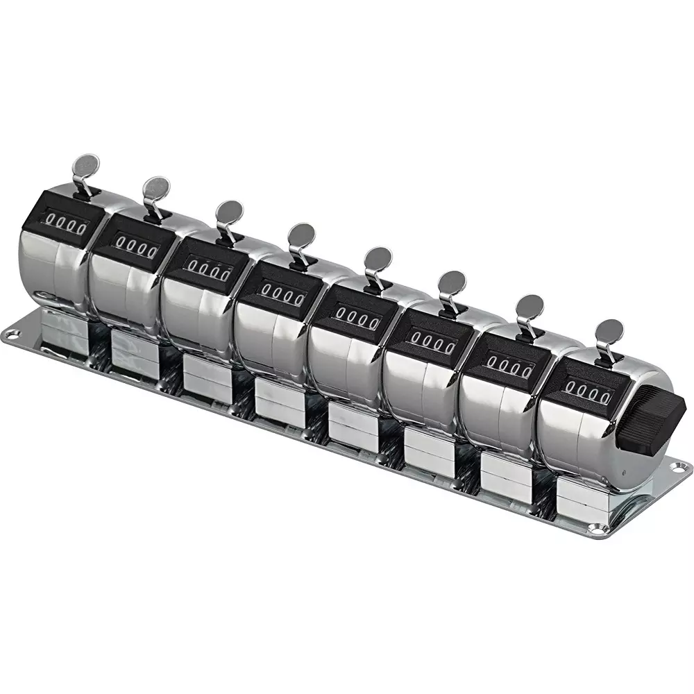 MonotaRO Series Counter All-Reset Batch Reset With One Rotation Of The Right Reset Knob 8 Port 60x254x64 mm, 41566738
