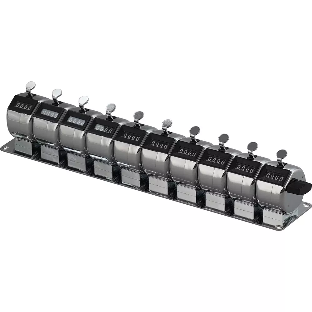 MonotaRO Series Counter All-Reset Batch Reset With One Rotation Of The Right Reset Knob 10 Port 60x311x64 mm, 41566747