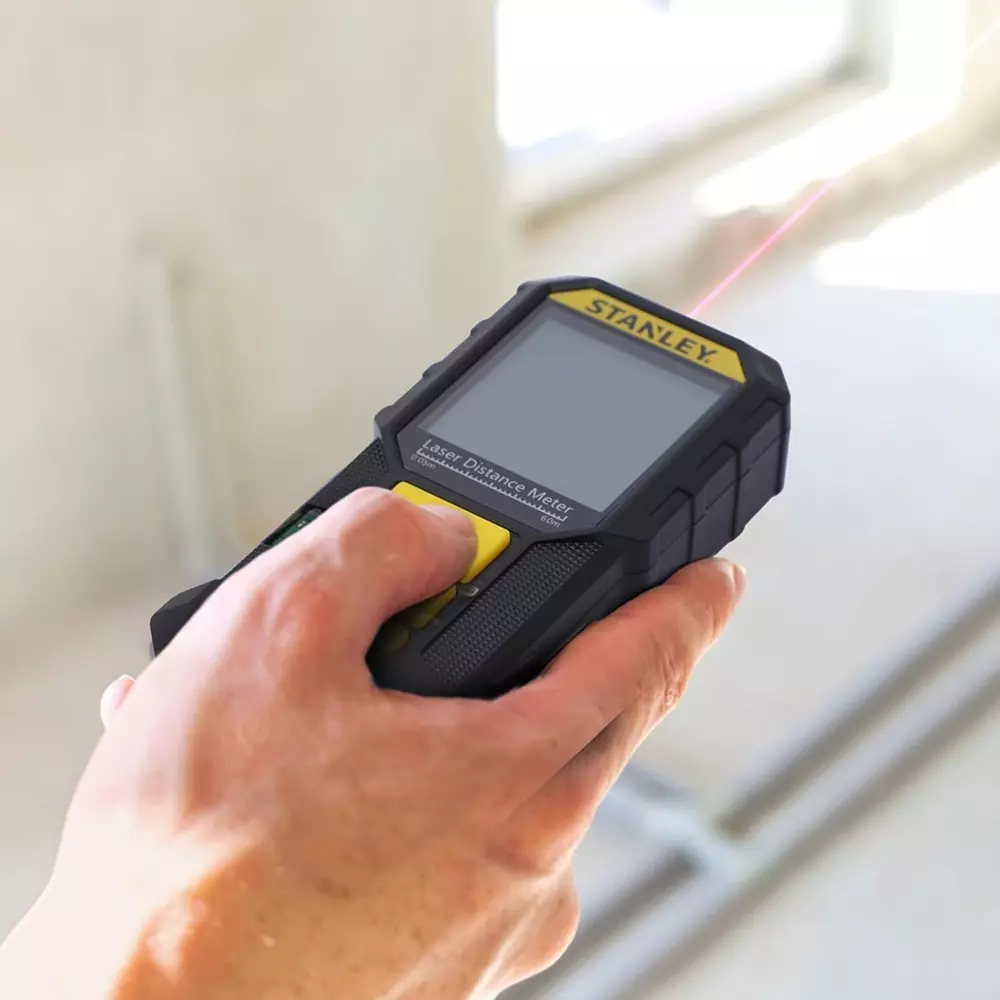 STANLEY Laser Distance Meter 60 m Measuring Range Black Color, STHT77802-A