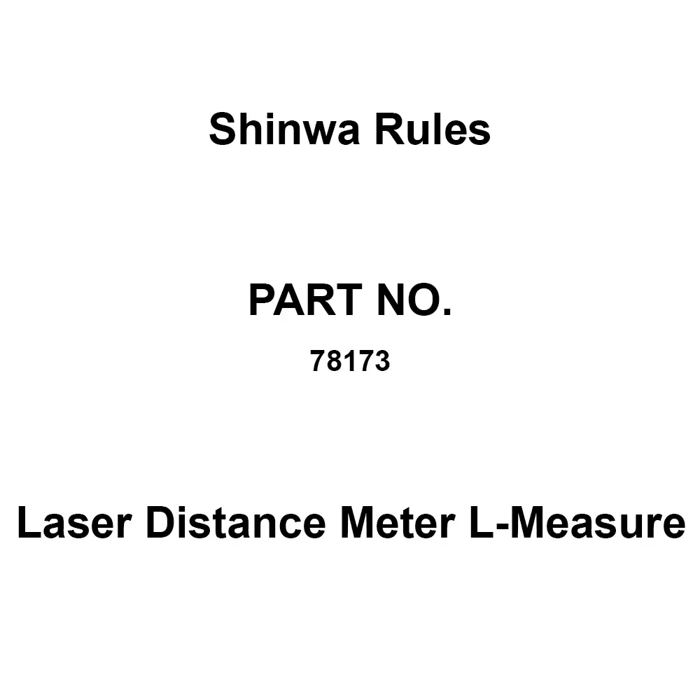 Shinwa Rules Laser Distance Meter L-Measure 122x47x26 mm, 78173