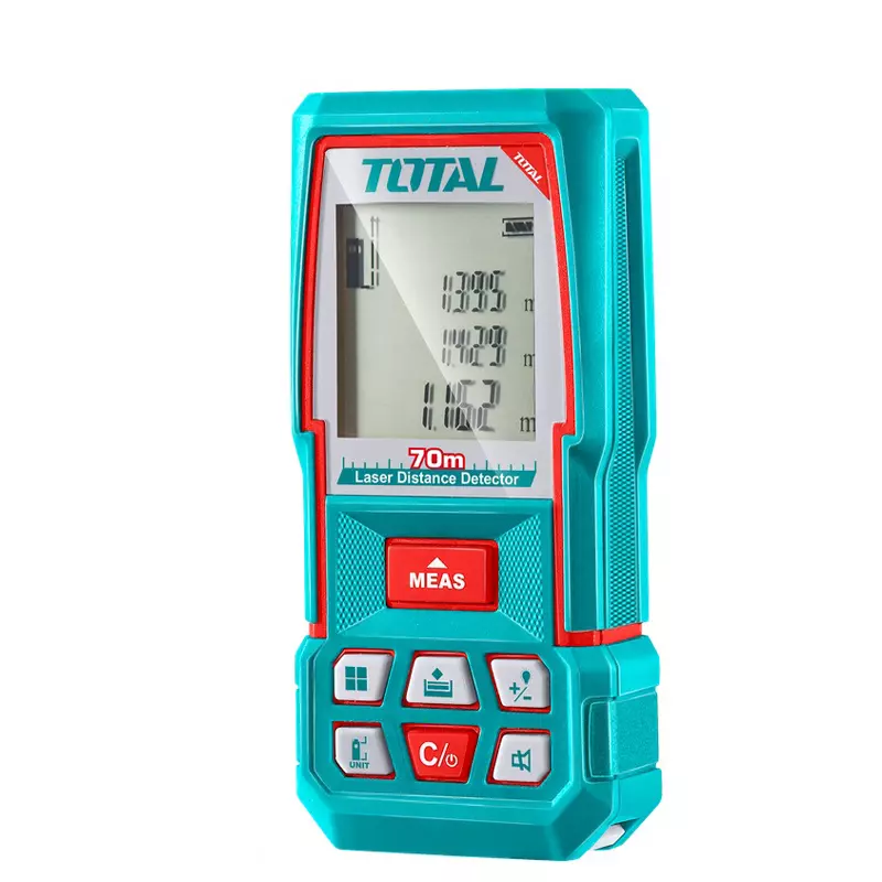 Total Laser Distance Meter 70 m Range, ±2.0 mm Accuracy, 635 nm Class 2 Laser, TMT57026