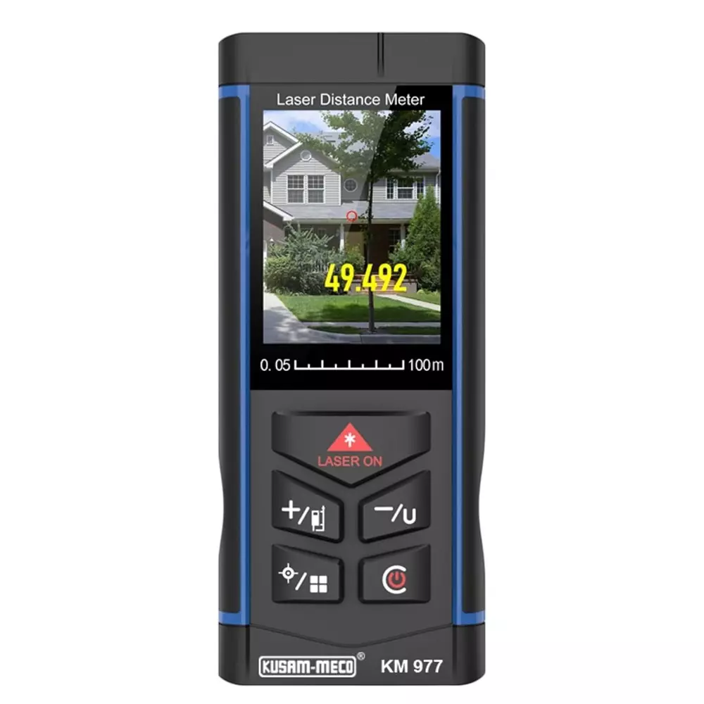 KUSAM-MECO Laser Distance Meter with Video Display Range 0.05 - 100m, KM 977