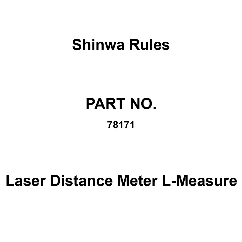 Shinwa Rules Laser Distance Meter L-Measure 122x47x26 mm, 78171