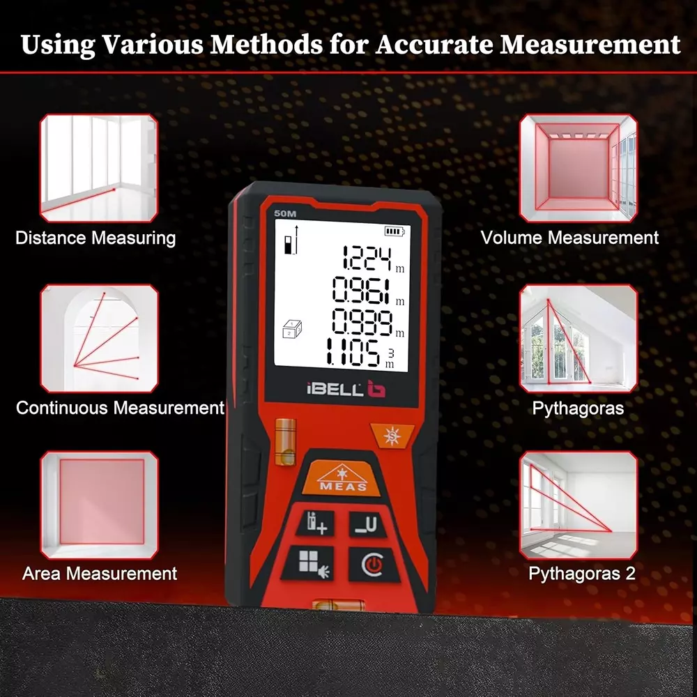 ibell-laser-distance-meter-005-50-m-measurement-range-20-mm-accuracy-with-3-pcs-aaa-batteries-ibl-dm5002