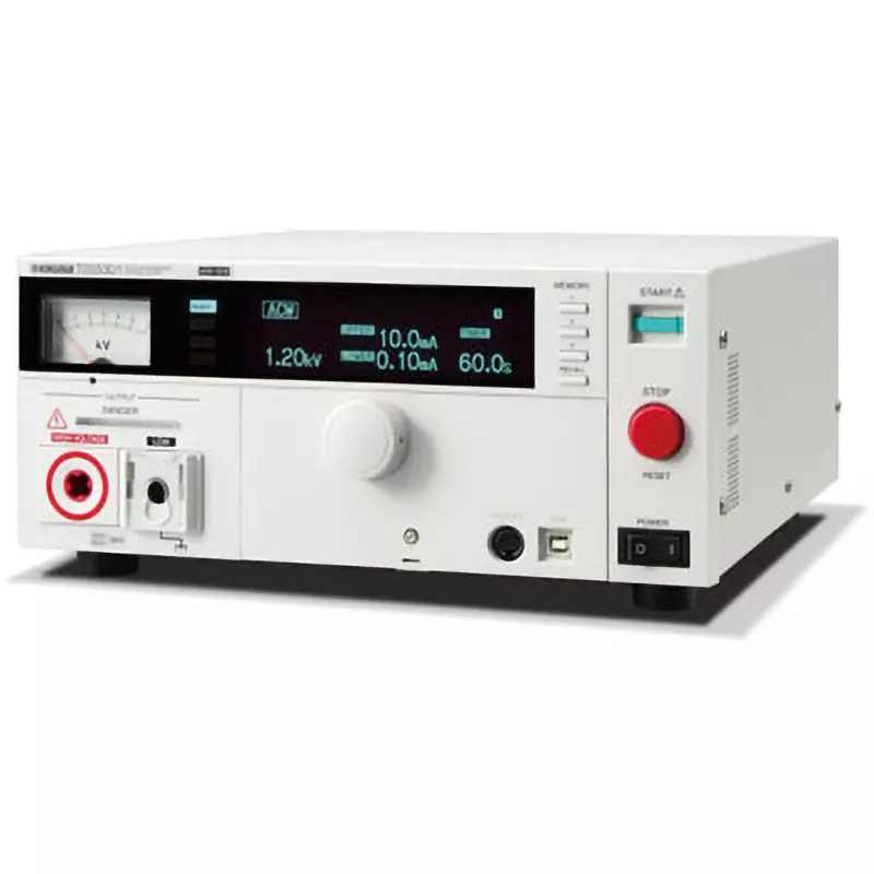 Kikusui Withstand Voltage Tester (Voltmeter) 0.000 kV to 6.500 kV AC / DC, (ammeter) AC: 0.00 mA to 110 mA,, TOS5301