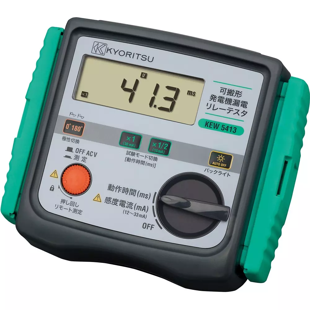 Kyoritsu Relay Tester Operating time, sensitivity current, AC voltage Measuring Unit 8 AA batteries (R6 P), KEW5413