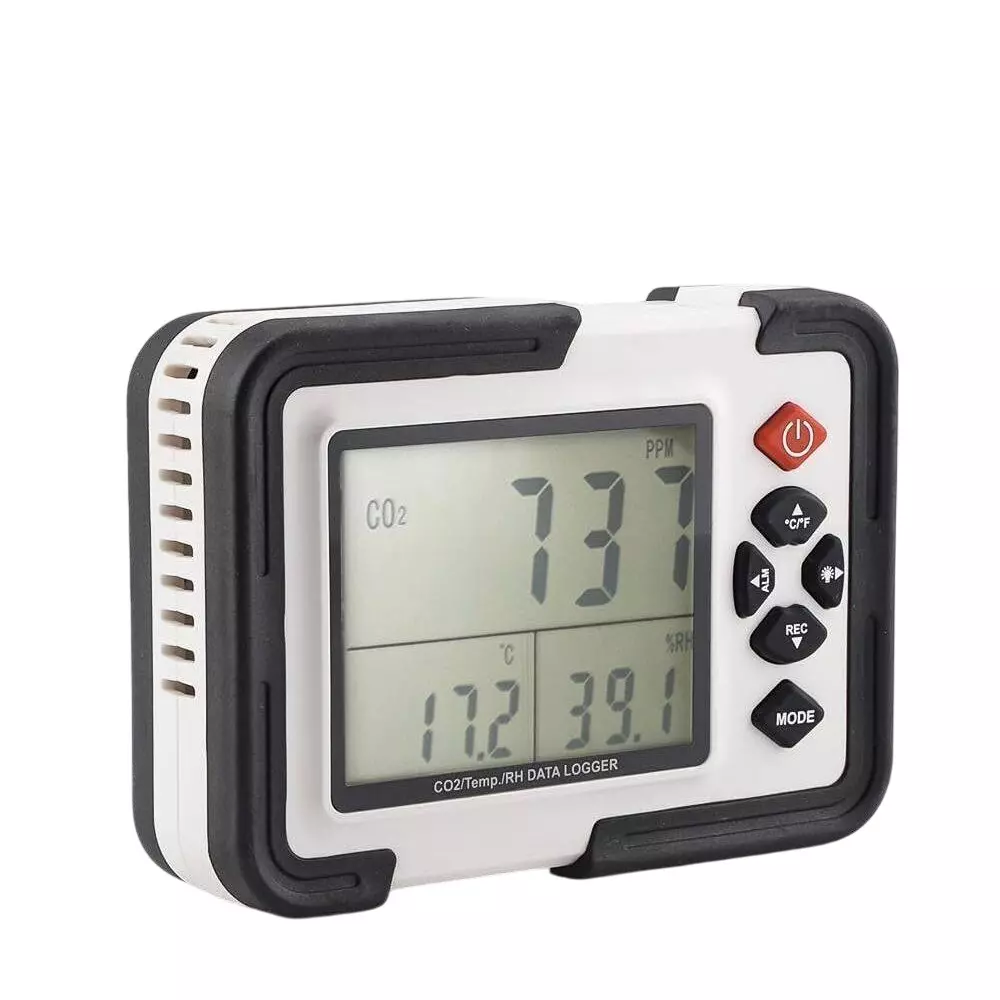HSETIN Digital CO2 Meter with PM2.5 Range and 0-999 μg/m³ Accuracy, CO201101